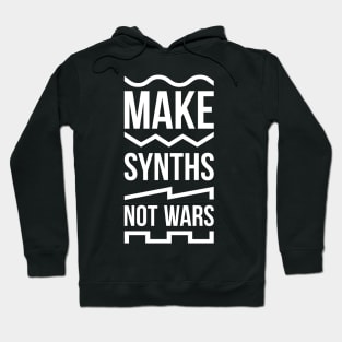 Make Synths Not Wars / White Hoodie